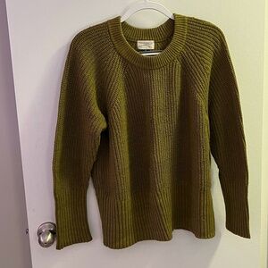 Universal Thread Goods Co. green cable knit sweater xxl 61% cotton 39% acrylic n